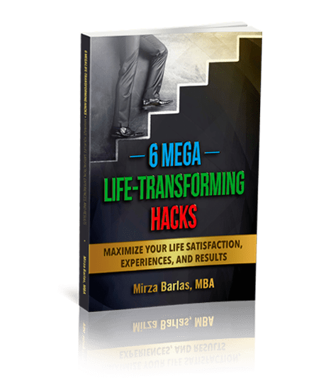 The cover of 6 Mega Life-Transforming Hacks book